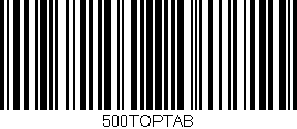 Código de barras (EAN, GTIN, SKU, ISBN): '500TOPTAB'