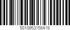 Código de barras (EAN, GTIN, SKU, ISBN): '5010853158419'