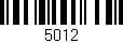 Código de barras (EAN, GTIN, SKU, ISBN): '5012'