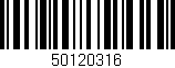 Código de barras (EAN, GTIN, SKU, ISBN): '50120316'