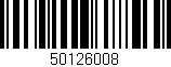 Código de barras (EAN, GTIN, SKU, ISBN): '50126008'