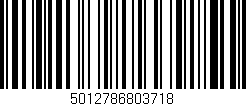 Código de barras (EAN, GTIN, SKU, ISBN): '5012786803718'