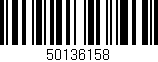 Código de barras (EAN, GTIN, SKU, ISBN): '50136158'