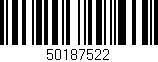Código de barras (EAN, GTIN, SKU, ISBN): '50187522'