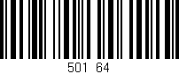 Código de barras (EAN, GTIN, SKU, ISBN): '501/64'