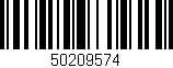 Código de barras (EAN, GTIN, SKU, ISBN): '50209574'