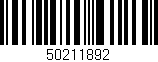 Código de barras (EAN, GTIN, SKU, ISBN): '50211892'