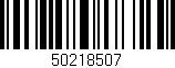 Código de barras (EAN, GTIN, SKU, ISBN): '50218507'