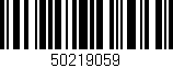 Código de barras (EAN, GTIN, SKU, ISBN): '50219059'