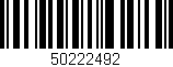 Código de barras (EAN, GTIN, SKU, ISBN): '50222492'