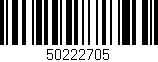 Código de barras (EAN, GTIN, SKU, ISBN): '50222705'