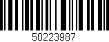 Código de barras (EAN, GTIN, SKU, ISBN): '50223987'