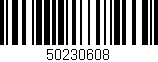 Código de barras (EAN, GTIN, SKU, ISBN): '50230608'