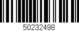 Código de barras (EAN, GTIN, SKU, ISBN): '50232498'