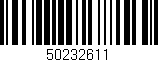 Código de barras (EAN, GTIN, SKU, ISBN): '50232611'