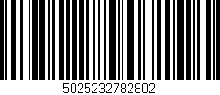 Código de barras (EAN, GTIN, SKU, ISBN): '5025232782802'