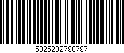 Código de barras (EAN, GTIN, SKU, ISBN): '5025232798797'