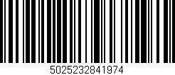 Código de barras (EAN, GTIN, SKU, ISBN): '5025232841974'