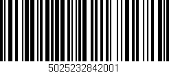 Código de barras (EAN, GTIN, SKU, ISBN): '5025232842001'