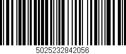 Código de barras (EAN, GTIN, SKU, ISBN): '5025232842056'