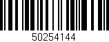 Código de barras (EAN, GTIN, SKU, ISBN): '50254144'