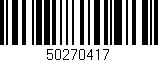 Código de barras (EAN, GTIN, SKU, ISBN): '50270417'
