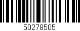 Código de barras (EAN, GTIN, SKU, ISBN): '50278505'