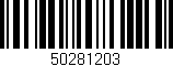 Código de barras (EAN, GTIN, SKU, ISBN): '50281203'
