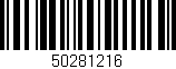 Código de barras (EAN, GTIN, SKU, ISBN): '50281216'