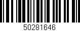 Código de barras (EAN, GTIN, SKU, ISBN): '50281646'
