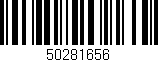 Código de barras (EAN, GTIN, SKU, ISBN): '50281656'