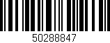Código de barras (EAN, GTIN, SKU, ISBN): '50288847'