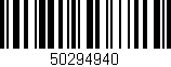 Código de barras (EAN, GTIN, SKU, ISBN): '50294940'