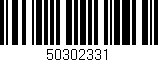 Código de barras (EAN, GTIN, SKU, ISBN): '50302331'