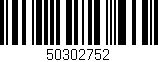 Código de barras (EAN, GTIN, SKU, ISBN): '50302752'
