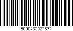Código de barras (EAN, GTIN, SKU, ISBN): '5030463027677'