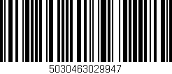 Código de barras (EAN, GTIN, SKU, ISBN): '5030463029947'