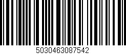 Código de barras (EAN, GTIN, SKU, ISBN): '5030463087542'