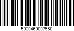 Código de barras (EAN, GTIN, SKU, ISBN): '5030463087550'