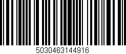 Código de barras (EAN, GTIN, SKU, ISBN): '5030463144916'