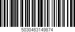 Código de barras (EAN, GTIN, SKU, ISBN): '5030463149874'