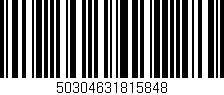 Código de barras (EAN, GTIN, SKU, ISBN): '50304631815848'
