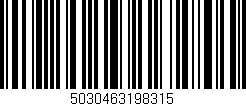 Código de barras (EAN, GTIN, SKU, ISBN): '5030463198315'