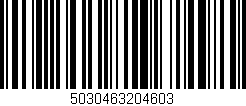 Código de barras (EAN, GTIN, SKU, ISBN): '5030463204603'