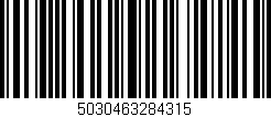 Código de barras (EAN, GTIN, SKU, ISBN): '5030463284315'