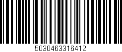 Código de barras (EAN, GTIN, SKU, ISBN): '5030463316412'