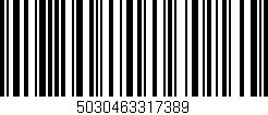Código de barras (EAN, GTIN, SKU, ISBN): '5030463317389'