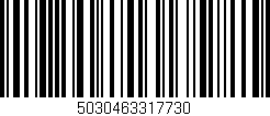 Código de barras (EAN, GTIN, SKU, ISBN): '5030463317730'