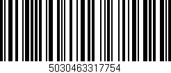 Código de barras (EAN, GTIN, SKU, ISBN): '5030463317754'