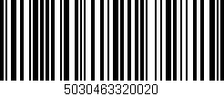 Código de barras (EAN, GTIN, SKU, ISBN): '5030463320020'